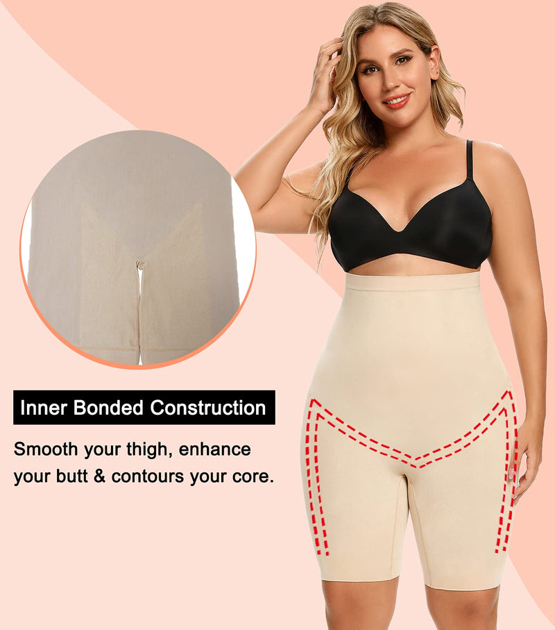 Tummy Control Shapewear Shorts For Women High Waisted Body Shaper Panties  Slip Shorts Under Dresses Thigh Slimmer Thigh Slimming